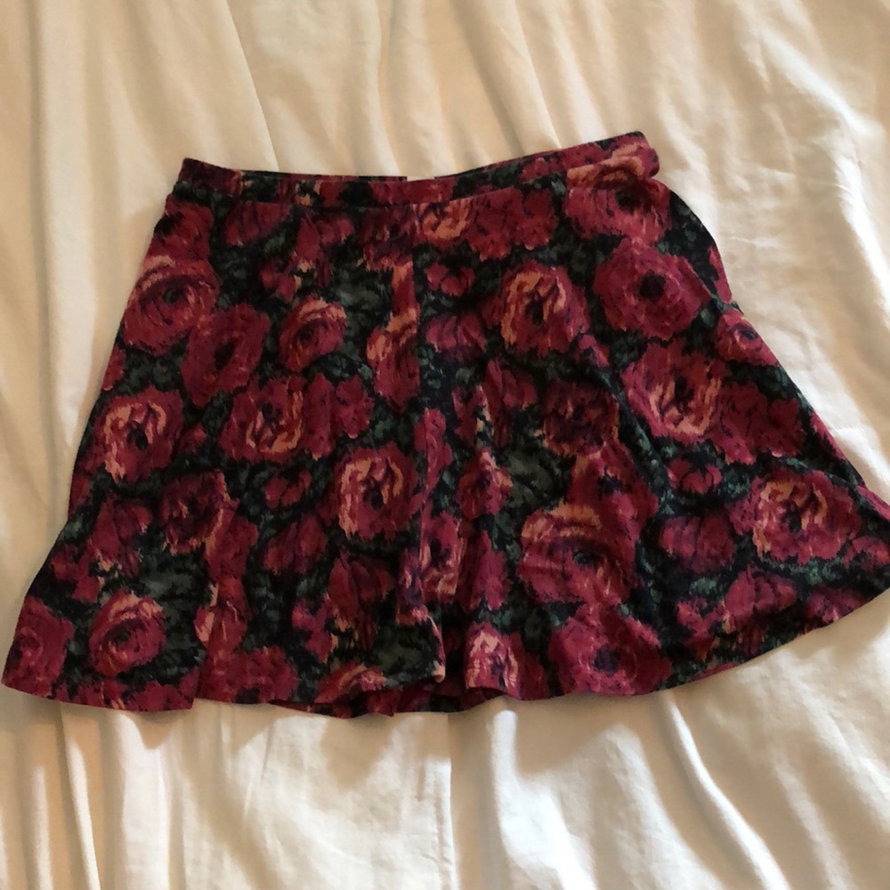 LA Hearts Floral Skater Skirt